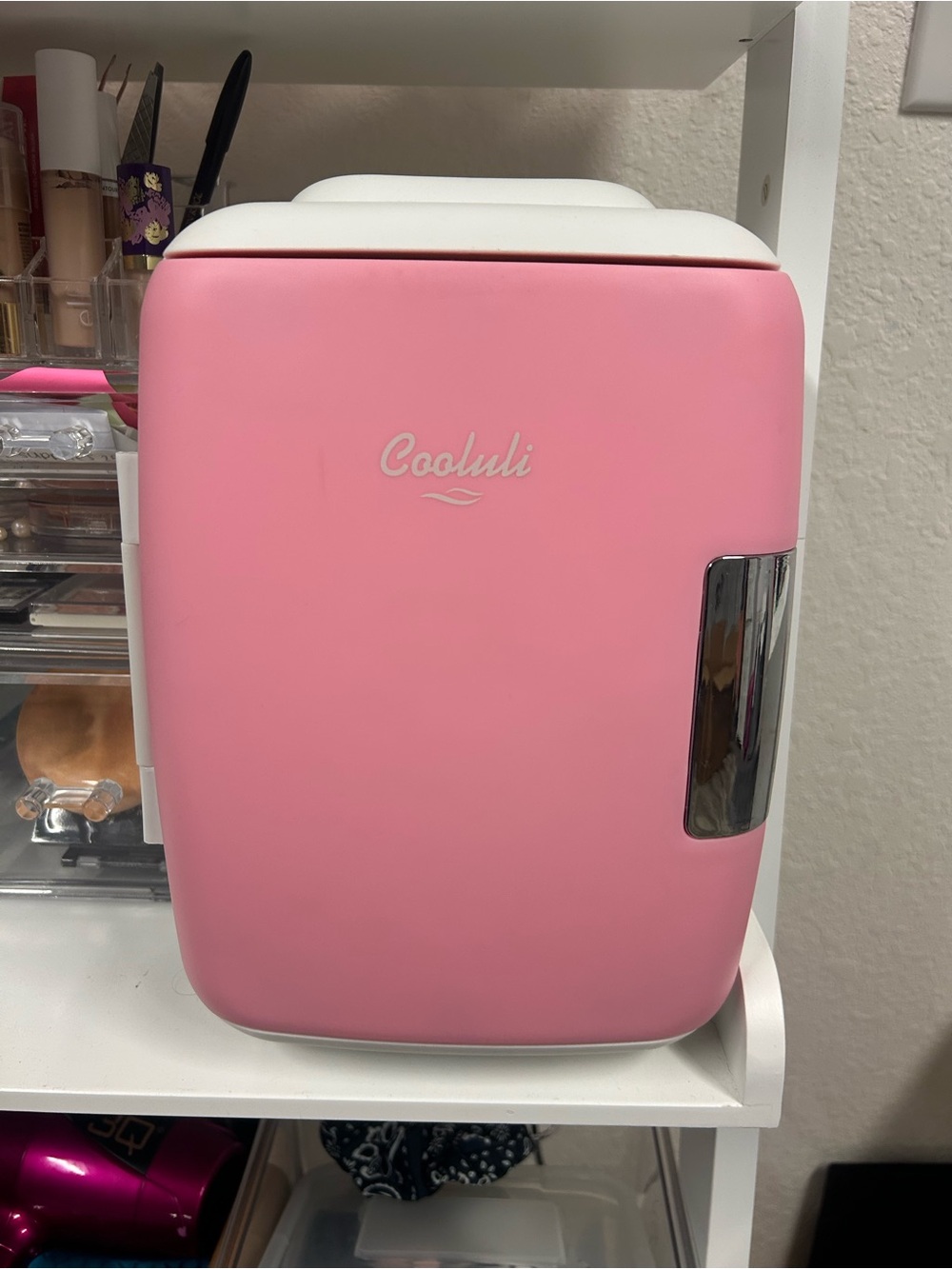 Coolibar Pink Personal Mini Fridge for Home Storage